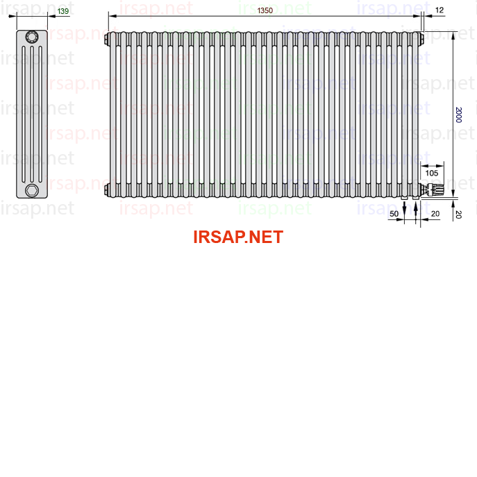 Радиатор IRSAP Tesi 42000/30 T26 CL 01